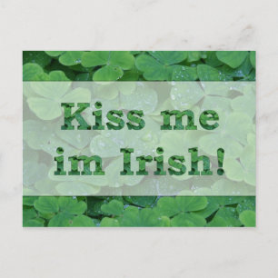 Cartes Pour Fêtes Annuelles Kiss me im Irish Collection