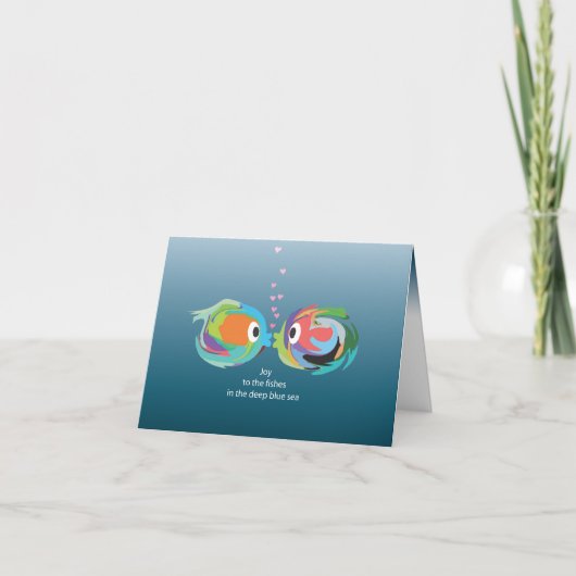 Cartes Pour Fêtes Annuelles Kissing (Devant)