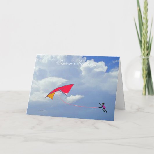 Cartes Pour Fêtes Annuelles Kite Kid (Devant)