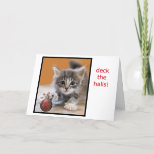 Cartes Pour Fêtes Annuelles Kitten offre un bel ornement de Noël !