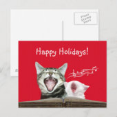 Cartes Pour Fêtes Annuelles Kittés de covoiturage (Devant / Derrière)