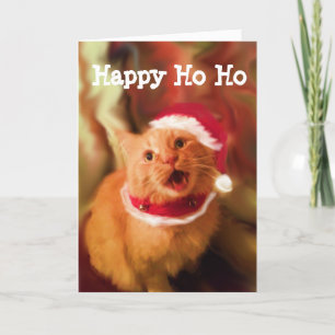 Cartes Pour Fêtes Annuelles Kitties de Noël 1a