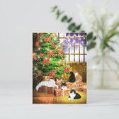 Cartes Pour Fêtes Annuelles Kitty cat Noël (Debout devant)