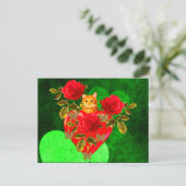 Cartes Pour Fêtes Annuelles Kitty Chat Valentine (Debout devant)