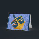 Cartes Pour Fêtes Annuelles Kitty Dreidel<br><div class="desc">Il est temps pour Chanukah, avec toute la nourriture, la musique, et surtout les jeux ! Les images kitty de ce dreidel spécial aidera les petits à se souvenir que "Hay" signifie qu'ils reçoivent "la moitié" de la gélule dans le pot, et "Shin" signifie qu'ils doivent "partager" une de leurs...</div>