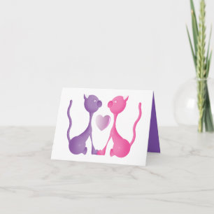 Cartes Pour Fêtes Annuelles Kitty Love
