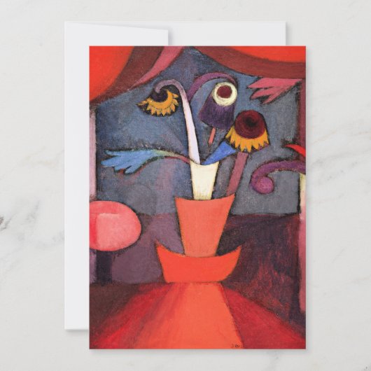 Cartes Pour Fêtes Annuelles Klee - Fleur d'automne (Devant)