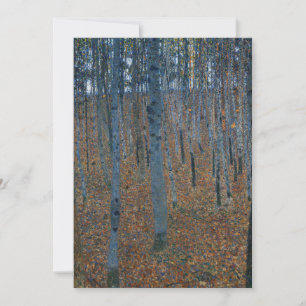 Cartes Pour Fêtes Annuelles Klimt Beech Grove I Paysage Forestier Art