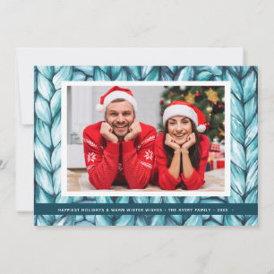 Cartes Pour Fêtes Annuelles Knit personnalisé de Noël