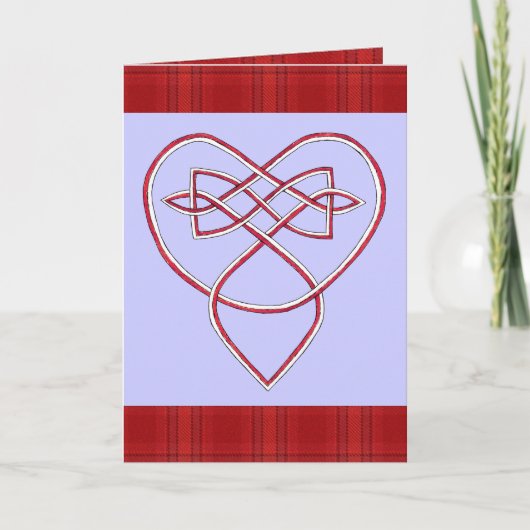 Cartes Pour Fêtes Annuelles Knotwork Valentine (Devant)