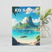 Cartes Pour Fêtes Annuelles Ko Samui Thaïlande (Debout devant)
