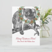 Cartes Pour Fêtes Annuelles Koala Bear Aussie (Debout devant)