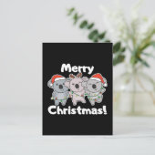 Cartes Pour Fêtes Annuelles Koala Christmas Animaux Koalas Joyeux Noël (Debout devant)