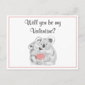 Cartes Pour Fêtes Annuelles Koala Love Valentines (Devant)