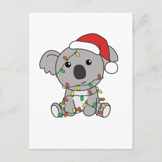 Cartes Pour Fêtes Annuelles Koala Noël Animaux d'hiver Koalas (Devant)