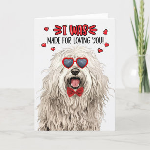 Cartes Pour Fêtes Annuelles Komondor Chien fait pour vous aimer Valentine