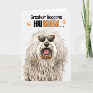 Cartes Pour Fêtes Annuelles Komondor Dog Best HuMOM Jour des Mères