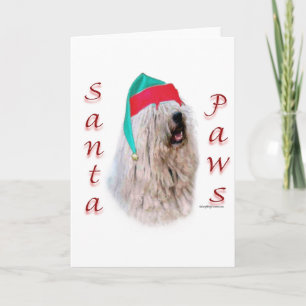 Cartes Pour Fêtes Annuelles Komondor Père Noël Paws
