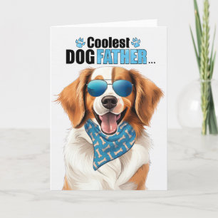 Cartes Pour Fêtes Annuelles Kooikerhondje Chien Coolest Papa Jamais Fête des p