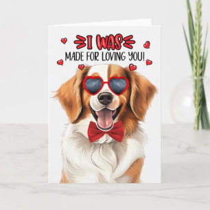 Cartes Pour Fêtes Annuelles Kooikerhondje Chien fait pour vous aimer Valentine