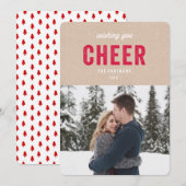 Cartes Pour Fêtes Annuelles Kraft des Fêtes (Devant / Derrière)