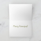 Cartes Pour Fêtes Annuelles Krampus (Intérieur)