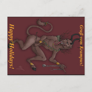 Cartes Pour Fêtes Annuelles Krampus Christmas Post Card