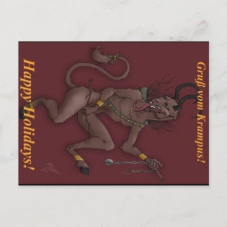 Cartes Pour Fêtes Annuelles Krampus Christmas Post Card