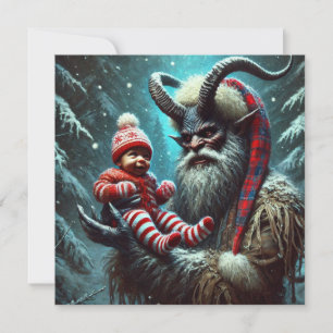 Cartes Pour Fêtes Annuelles Krampus de Noël