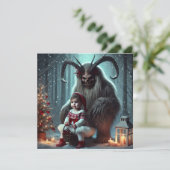 Cartes Pour Fêtes Annuelles Krampus de Noël (Debout devant)