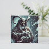 Cartes Pour Fêtes Annuelles Krampus de Noël (Debout devant)