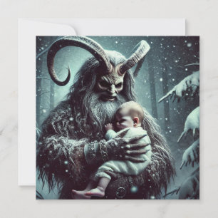 Cartes Pour Fêtes Annuelles Krampus de Noël