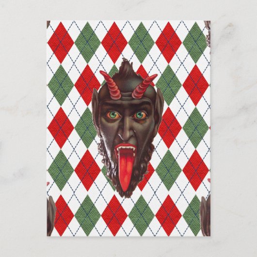 Cartes Pour Fêtes Annuelles krampus de Noël (Devant)