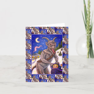 CARTES POUR FÊTES ANNUELLES KRAMPUS & ENFANTS NAUGHTY, HISTOIRE DE NOËL CRAYAN
