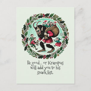 Cartes Pour Fêtes Annuelles Krampus Noël