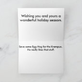 Cartes Pour Fêtes Annuelles Krampus vient (Intérieur)