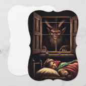 Cartes Pour Fêtes Annuelles krampus vierge (Devant / Derrière)