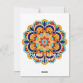 Cartes Pour Fêtes Annuelles Krishna Janmashtami (Dos)