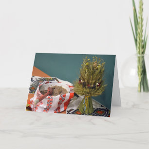 Cartes Pour Fêtes Annuelles Kutya et Didukh ukrainiens