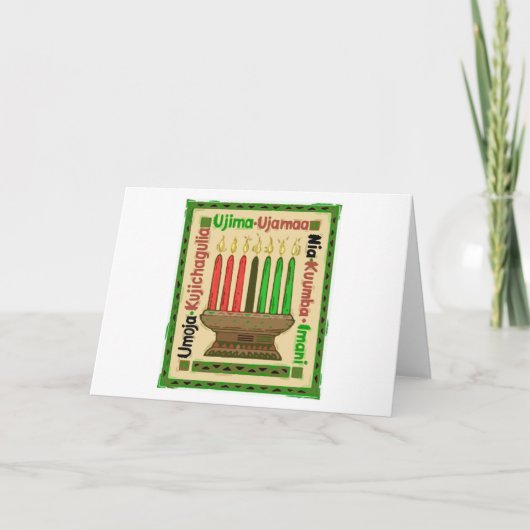 Cartes Pour Fêtes Annuelles Kwanzaa (Devant)
