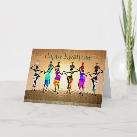 Cartes Pour Fêtes Annuelles Kwanzaa (Devant)