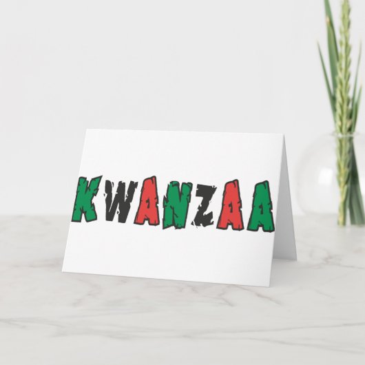 Cartes Pour Fêtes Annuelles Kwanzaa (Devant)