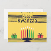 Cartes Pour Fêtes Annuelles Kwanzaa (Devant / Derrière)