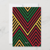 Cartes Pour Fêtes Annuelles Kwanzaa 4 Photo (Dos)