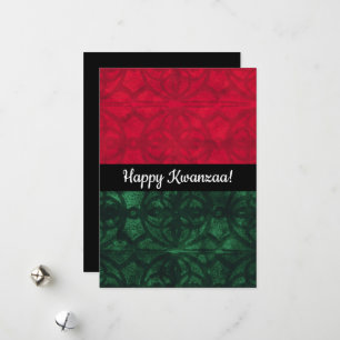 Cartes Pour Fêtes Annuelles Kwanzaa aquarelle batik
