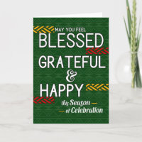 Kwanzaa béni Grateful et Joyeux thème tribal