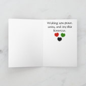 Cartes Pour Fêtes Annuelles Kwanzaa joyeux (Intérieur)