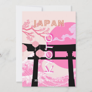 Cartes Pour Fêtes Annuelles Kyoto Japon rose Voyages