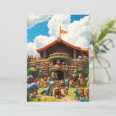 Cartes Pour Fêtes Annuelles L’arche de la joie de Noé (Debout devant)