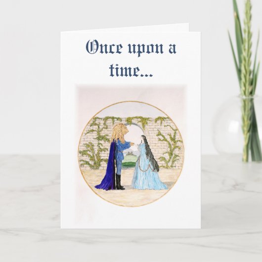 Cartes Pour Fêtes Annuelles "La beauté et la bête" (Devant)